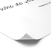 Wen sagst du, dass ich bin? poster (Ecke)