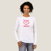 Wen würde Jesus hassen? Tri-Blend Shirt (Vorderseite voll)