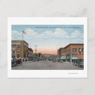 Wenatchee Ave View von Orondo Ave Postkarte