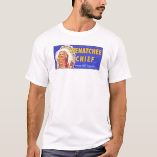 Wenatchee Chief - Vintage-Fruchtschachtel-Etikett T-Shirt