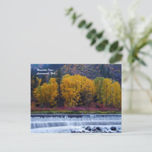 Wenatchee Dam Postkarte (Stehend Vorderseite)