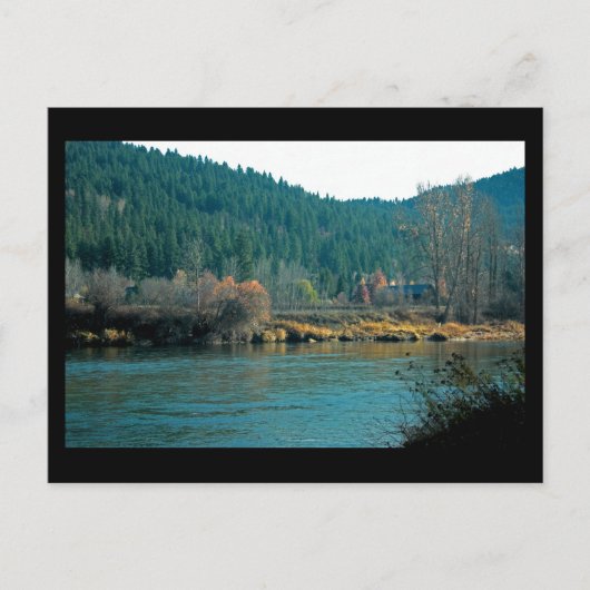 Wenatchee River, Leavenworth WA Mini Print Postkarte (Vorderseite)