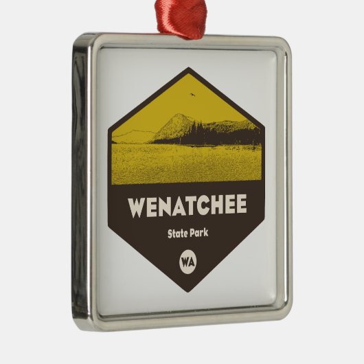 Wenatchee Staat Park Washington Ornament Aus Metall (Rechts)