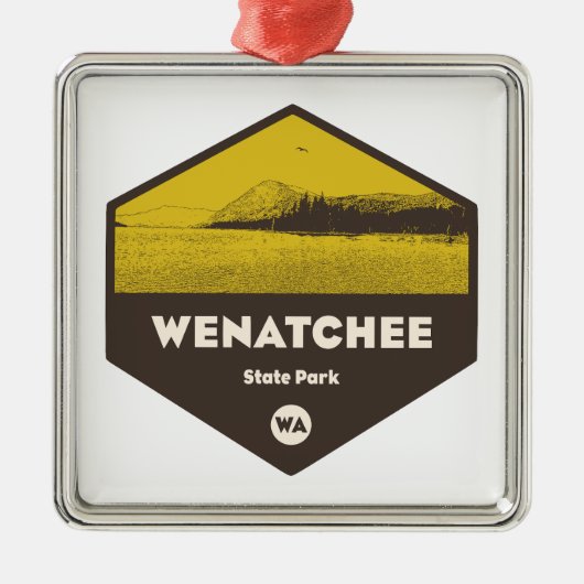 Wenatchee Staat Park Washington Ornament Aus Metall (Vorne)