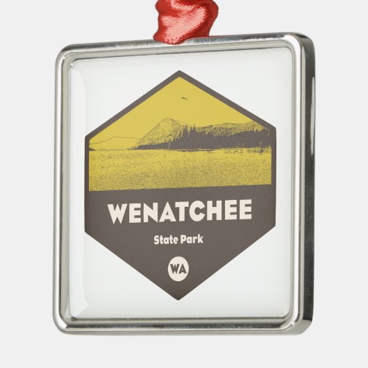Wenatchee Staat Park Washington Ornament Aus Metall (Links)