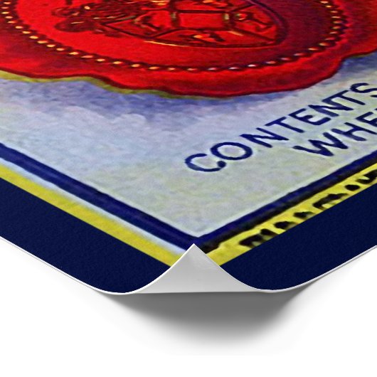 WENATCHEE VALLEY APPLES FRUIT CRATE LABEL 1910 POSTER (Ecke)