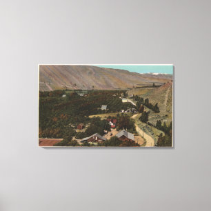 Wenatchee, WABirds Auge der Ranch im Tal Leinwanddruck