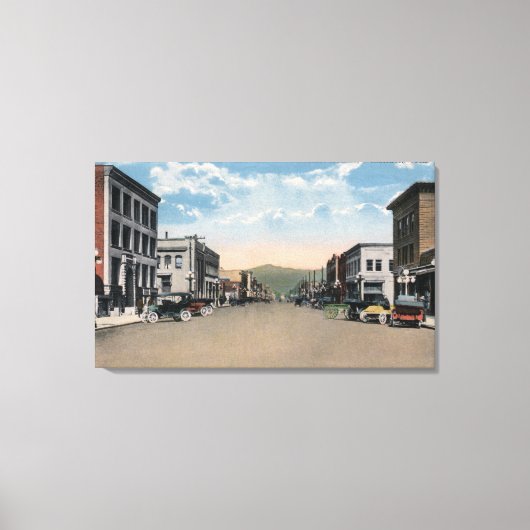 Wenatchee, Washington Wenatchee Avenue Scene # Leinwanddruck (Vorderseite)