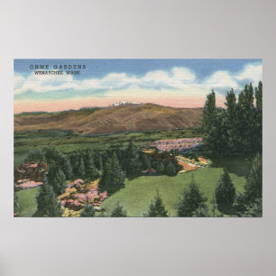 Wenatchee, WashingtonView von Ohme arbeitet # 2 im Poster