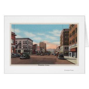 Wenatchee, WAStreet Ansicht von Wenatchee Allee