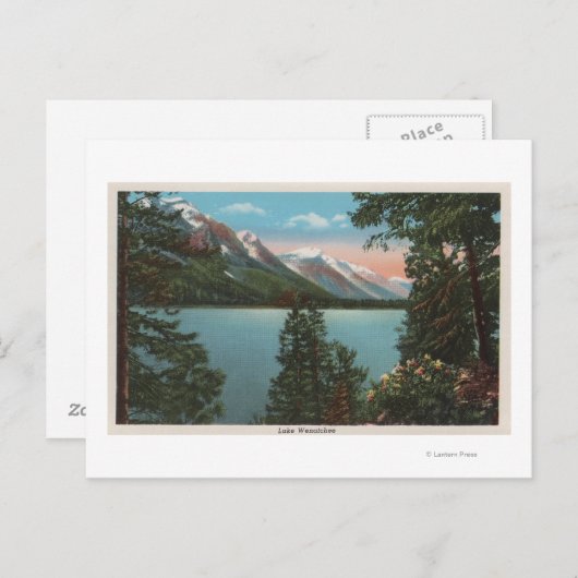 Wenatchee, WAView vom Wenatchee-See Postkarte (Vorne/Hinten)