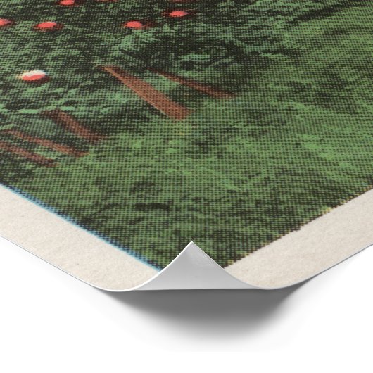 Wenatchee, WAView von Apple Orchard & Workers Poster (Ecke)