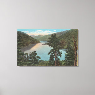 Wenatchee, WAView von See Chelan Leinwanddruck