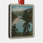 Wenatchee, WAView von See Chelan Ornament Aus Metall (Rechts)
