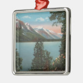 Wenatchee, WAView von See Wenatchee Ornament Aus Metall (Links)