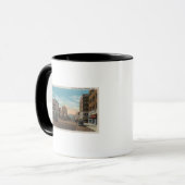 Wenatchee, WAView von Wenatchee Ave. Tasse (Vorderseite Links)