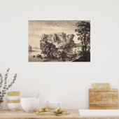 Wenceslaus Hollar Print: Gesichtsgestalterische La Poster (Küche)