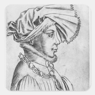 Wenceslaus I, erster Herzog von Luxemburg Quadratischer Aufkleber