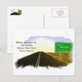 Wend End Road Postcard Postkarte (Vorne/Hinten)