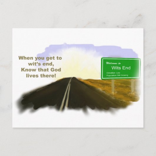 Wend End Road Postcard Postkarte (Vorderseite)