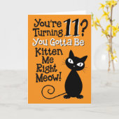 Wende 11? Du wirst mich gleich kitzeln! Karte (Gelbe Blume)