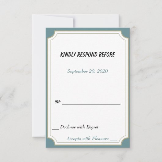 Wende 12 Boston Terrier UAWG RSVP Karte (Vorderseite)