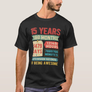 Wende 15 Jahre alt 15. Geburtstag Dekorationen BDA T-Shirt