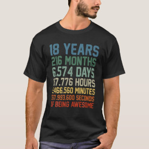 Wende 18 Jahre alt 18. Geburtstag Dekorationen Bda T-Shirt
