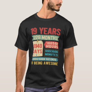 Wende 19 Jahre alt 19. Geburtstag Dekorationen BDA T-Shirt