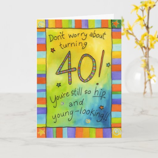 Wende 40 karte (Gelbe Blume)