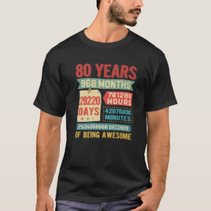 Wende 80 Jahre alt 80. Geburtstag Dekorationen BDA T-Shirt