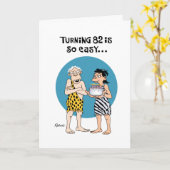 Wende 82 Geburtstagsgrüße Karte (Gelbe Blume)