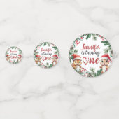 Wende eins | Eichhörnchen Weihnachten 1. Geburtsta Konfetti (Vorderseiten)