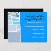 Wende Mauer Israel Bar Bat Mitzvah Repkarte RSVP Karte (Vorne/Hinten)