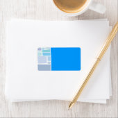 Wende Mauer Israel Bar Bat Mitzvah Rücksendeadress Adressaufkleber (Insitu)