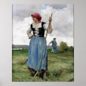 Wende the Hay (Öl auf Leinwand) Poster (Vorne)