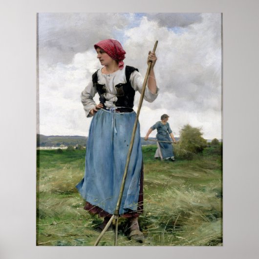 Wende the Hay (Öl auf Leinwand) Poster (Vorne)