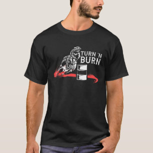 Wende- und Brennfass-Renn-Cool-Horse-Ride-Racer T-Shirt