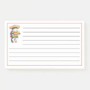 WENDELITO CAT 10"x6" Post It Notizen + Linien