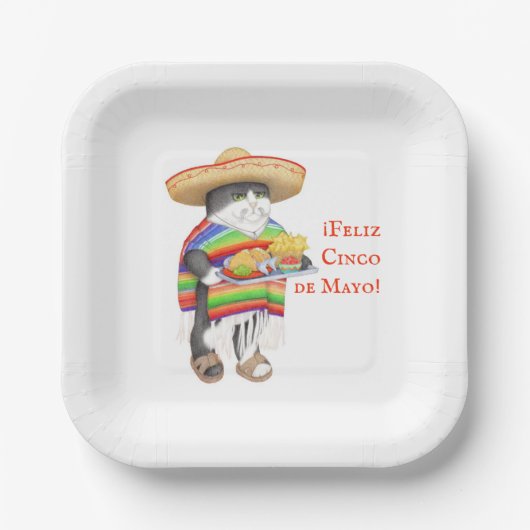 WENDELITO Cinco de Mayo 7" Marktplatz Papierplatte Pappteller (Vorderseite)