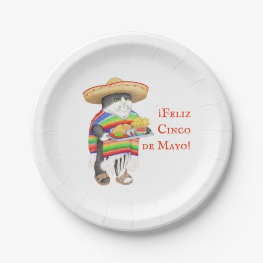 WENDELITO Cinco de Mayo 7" Rundpapier Tafel Pappteller (Vorderseite)