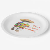 WENDELITO Cinco de Mayo 9" Rundpapier-Platte Pappteller (Schrägansicht)