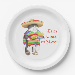 WENDELITO Cinco de Mayo 9" Rundpapier-Platte Pappteller