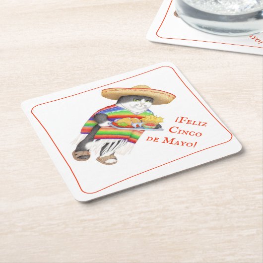 WENDELITO Cinco de Mayo Diamond Paper Untersetzer (angewinkelt)