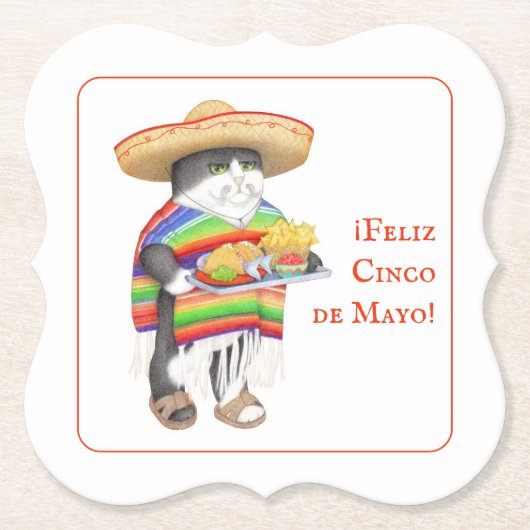 WENDELITO Cinco de Mayo Klammer Untersetzer aus Pa (Vorderseite)