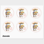 WENDELITO Cinco de Mayo Large Round Stickers (Blatt)