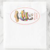 WENDELITO Cinco de Mayo Ovaler Aufkleber (Tasche)