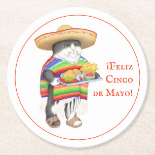 WENDELITO Cinco de Mayo Runder Papieruntersetzer Pappuntersetzer