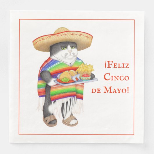 WENDELITO Cinco de Mayo Standard Dinner Napkin Serviette (Vorderseite)