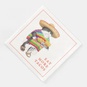 WENDELITO essen Mehr Tacos Standard Dinner Napkin Serviette (Ecke)